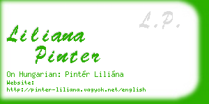 liliana pinter business card
